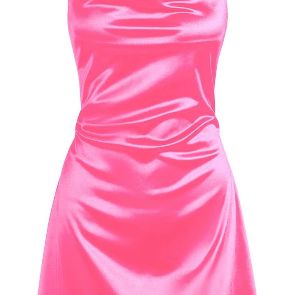 Never worn Zaful Pink Backless Dress
